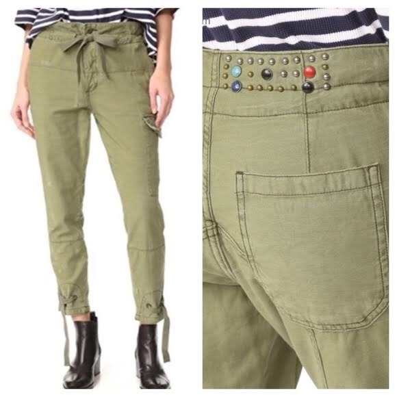 Free People Pants - 🌟Free People Army Green Utility Cargo Pants NWOT